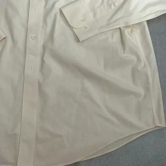 [17-4/5/XL]NWOT Brooks Brothers Men Cream Dress  Shirt - Picture 3 of 9